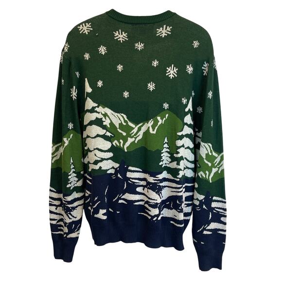 TYPO Santa Chased By Dogs Ugly Christmas Sweater Size XL - Picture 2 of 4